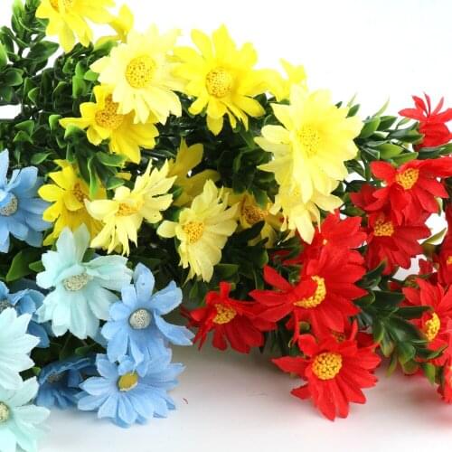 Faux Flower Wall Fence Multicolor Bouquet Photography Props Elegant And Beautiful Artificial Simulation Crystal Chrysanthemum