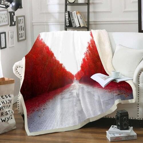 Love Heart Throw Blanket Red White Sherpa Fleece Blanket Flannel Throw Blanket Kids Boys Girls Plush Blanket Soft Bed Blanket