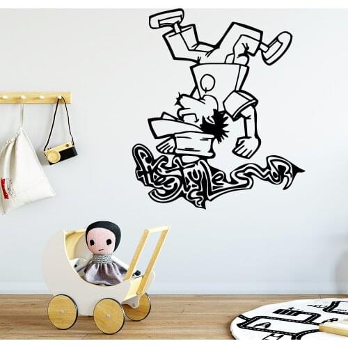 Cute Handstand Wall Stickers Modern Fashion Wall Sticker For Bedroom Decoration Wall Stickers Waterproof Wallpaper