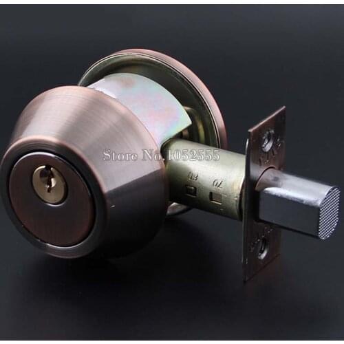 304 Stainless Steel Deadbolt Invisible Door Lock Security Metal Dead Bolt Door Lock With Keys Door Handles Entrance Lock K115
