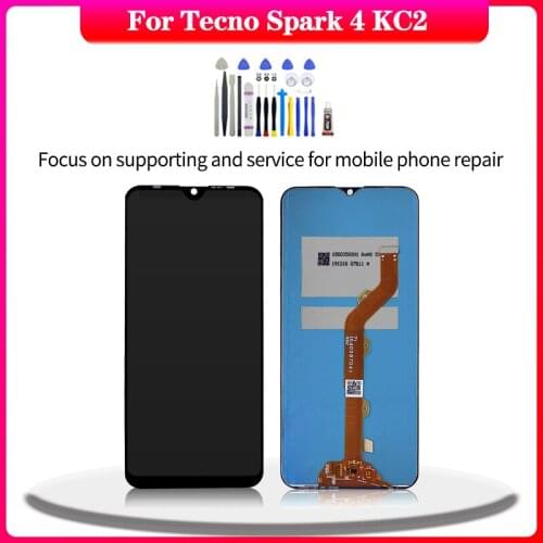 Original Display For Tecno Spark 4 KC2 lcd Touch Screen Digitizer Assembly For Spark 4 KC2 lcd Replacement