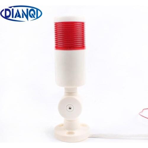Industrial Signal Tower Safety Stack Alarm Light lamp Bulb Red Green Yellow Lamp LED White plastic indoor 1 layer with base