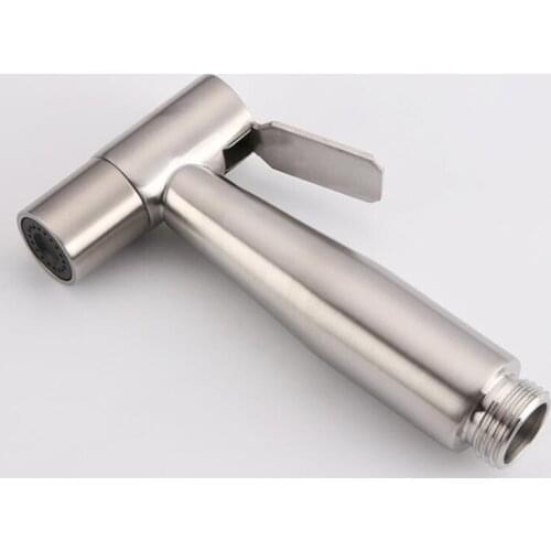 Stainless Steel Bathroom Toilet Hand-held Booster Spray Gun Small Shower Water Saving Bathroom Spray Bathroom Shower Head