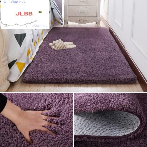Carpet for living room modern fluffy rectangular bedroom carpets balcony white pink gray non-slip polyester carpet 140cm*200cm