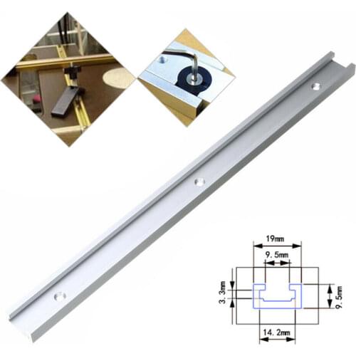 300-1220mm T-track T-slot Miter Track Jig T Screw Fixture Slot 19x9.5mm For Table Saw Router Table Woodworking Tool