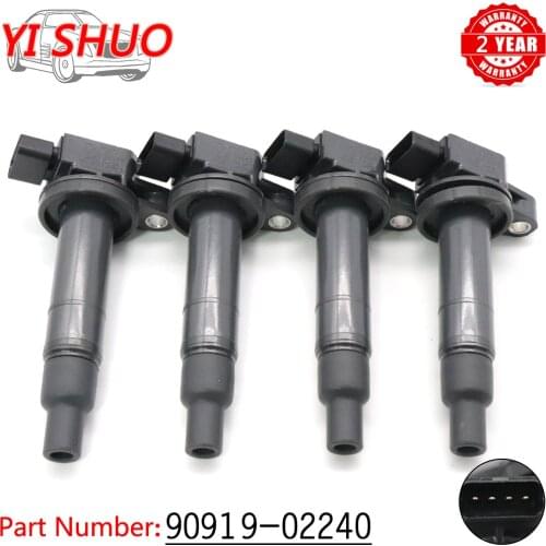 Car High Quality Ignition Coil 90919-02240 For Toyota Yaris Prius Echo Scion xA xB 1.5L 90919-02265 90919 02265 02240 9091902240
