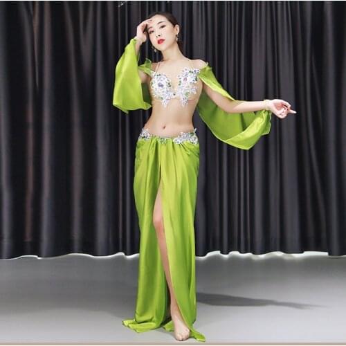 High quality Belly Dance Costume Dresses Sexy Long Dress+bra set Womens Oriental Belly Dance Costumes for Sale Dancing Outfits