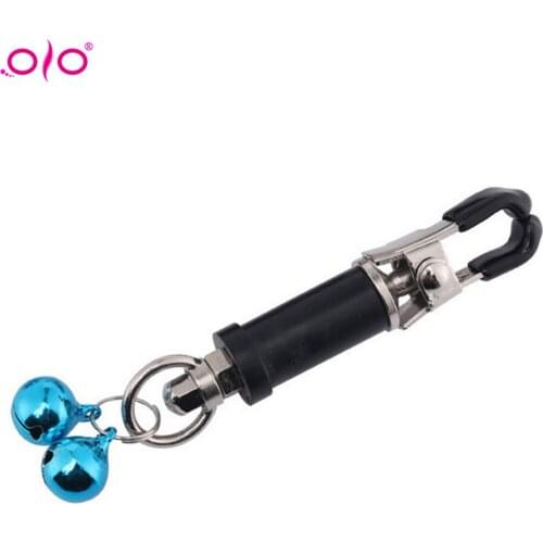 OLO Butterfly Style Stainless Steel Metal Chain Nipple Milk Clips Breast Clip Slaves Nipple Clamps Exotic Accessories