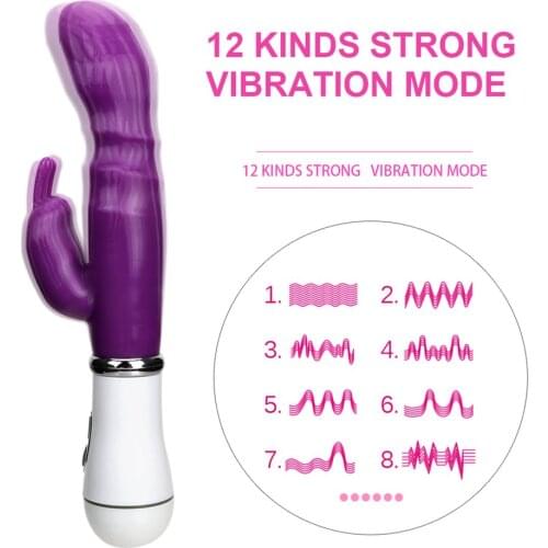 Female Rabbit Vibrator Sex Toys For Women Clitoris Stimulator G-spot Massager AV Vibrating Stick Strong Vibration Masturbator