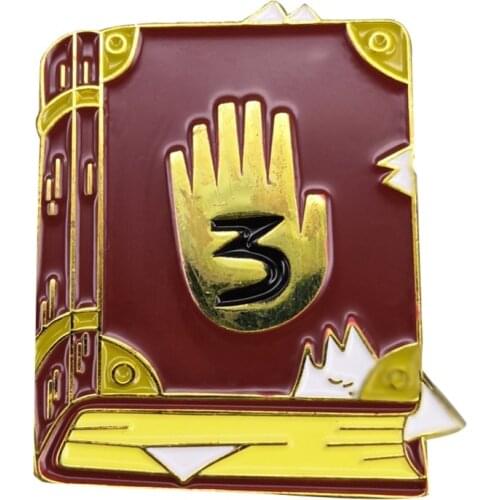 Journal 3 Books Pin Badge