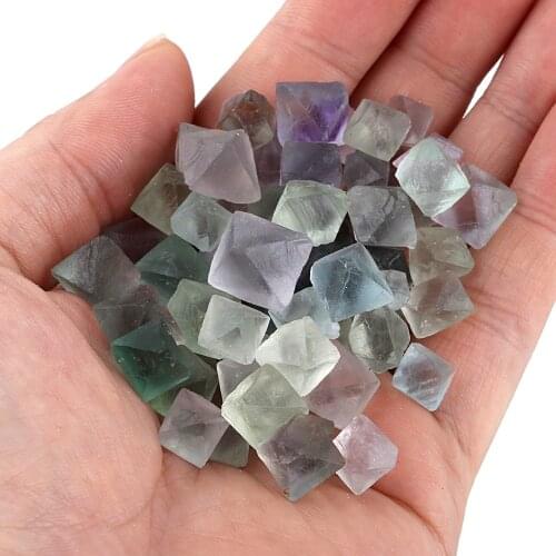 1/2lb (230g) Fluorite Quartz Rough Stones Natural Crystal for Cabbing,Cutting,Tumbling,Wire Wrapping,Wicca Reiki 5-10mm