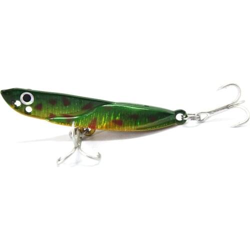 1PCS Fishing VIB Minnow Wobbler Jig Lures Swim Sequins Hard Bait7g-20g Artificial Crankbait Sinking treble Hook Fishing Tackle