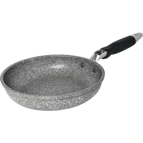 100% PFOA Free Stone-Derived NonStick Frying Pan Coating 7 Layers Bottom Soft Handle Aluminum Dishwasher Safe Cooking Pan Set