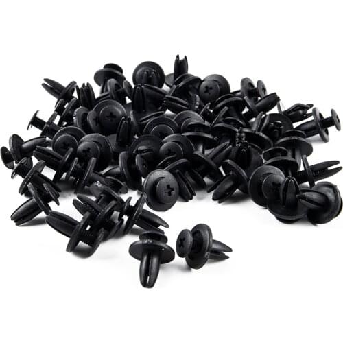 100pcs Auto Fastener Clip Car Body Push Retainer Pin Rivet Trim Panel Retainer Fastener Car Accessories