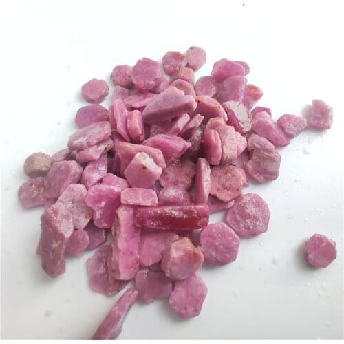3-12mm Natural Real Rare Corundum Gems for Making Jewelry Red Ruby Rough Specimen Mnerals Healing