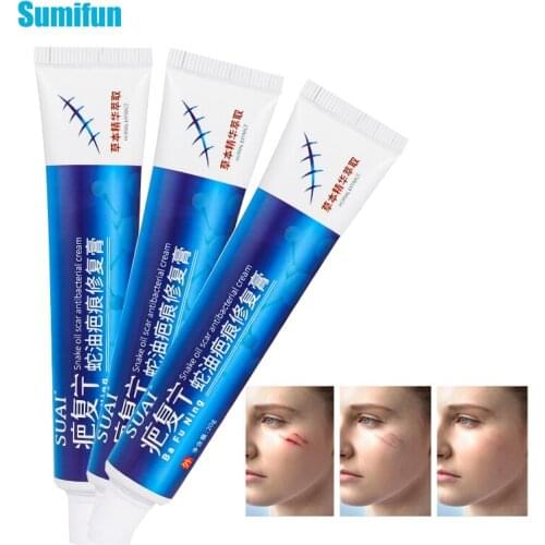 3pcs Burn Cuts Antibacterial Cream Acne Scar Remover Herbal Ointment Repair Wound Powerful Stretch Marks Spots Skin Care D7814