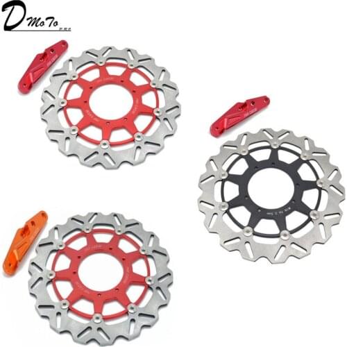 320 Flaoting Brake Disc Plate Rotor + Bracket for 4 Pot Caliper HF6 CR125 CR250 CRF250 CRF450 Supermoto