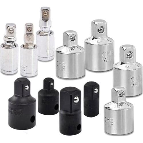 360 Degree 1/4" 3/8" 1/2" Wrench Socket Adapter Phosphating Chromium Molybdenum Steel Pneumatic Wrench Universal Joint Hand Tool