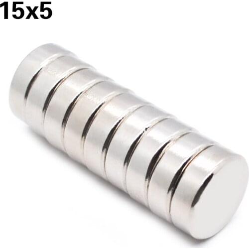 1/5/10/20/50 Pcs 15x5 Neodymium Magnet 15mm x 5mm N35 NdFeB Round Super Powerful Strong Permanent Magnetic imanes Disc 15x5