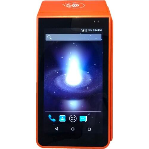 5 inch WIFI 4G Android Pos Terminal for Car Parking with QR code Reader