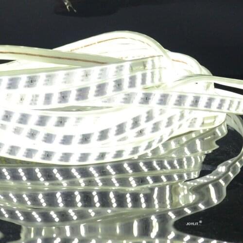 50M/lot 220V IP67120LEDs/meter 3colors changeable ww violet light Flexible 5730 SMD LED Outdoor Garden Home Strip Rope Light