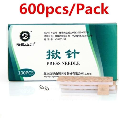 600pcs/Pack Acupuncture Press Needles Sterile Ear Press Needle Acupuncture Needles Disposable
