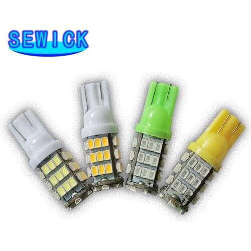 100pcs/lot Car Led t10 42 smd leds car led light bulbs W5W 194 1206/3020 42SMD 42led cold white color Side Interior Bulb
