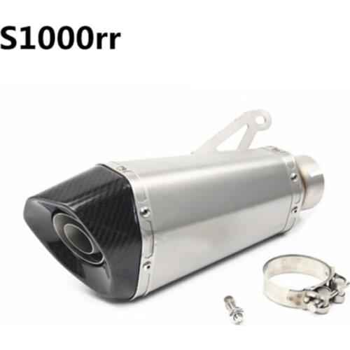 Free shipping 51mm universal for S1000R S1000RR retrofit muffler detachable db killer S1000 modified exhaust pipe with stickers