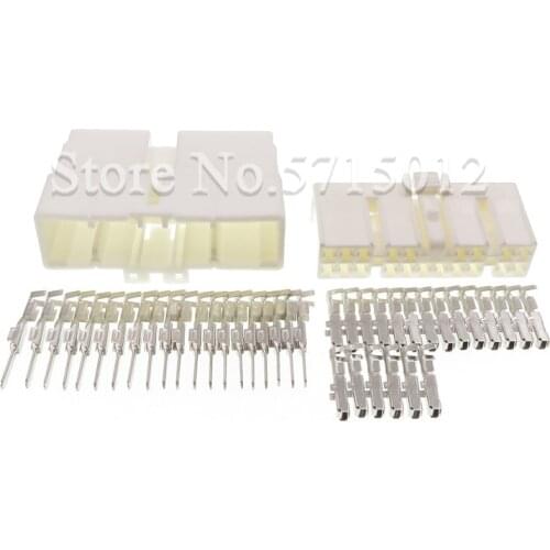 20 Hole MG641083 Auto Fuse Box Cable Socket Female Male Connector With Terminals For BUICK