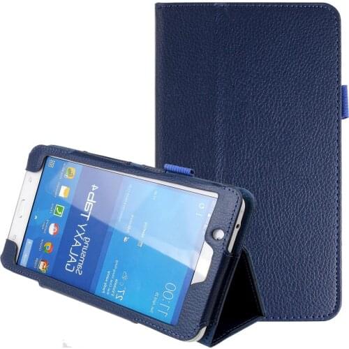 For Samsung Galaxy Tab 4 7.0 Case Folding PU Leather Stand Case Cover for Samsung Galaxy Tab 4 7.0"Tablet SM-T230 SM-T231 Case