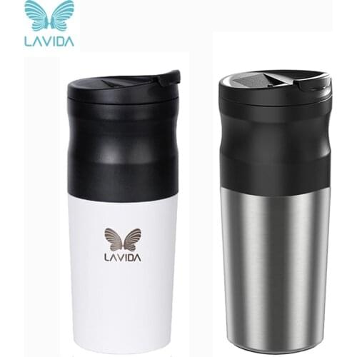 LAVIDA Coffee Maker Electric Coffee Machine USB Portable Espresso Machine Nespresso Grinder Milling Coffee Bean Cup for Camping