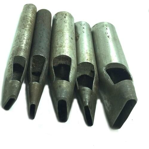 Leather Elliptical Hole Punch Oval Angle Spacing Belt Punching Tools DIY Craft Leather Puncher Hole Drilling Tool Plastic Tools