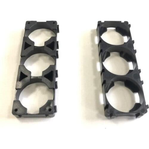 26650 3x Battery Holder Bracket Cell Safety Anti Vibration Plastic Cylindrical Battery Brackets For 1*3 26650 Lithium Batteries