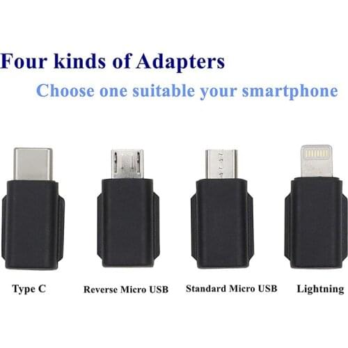 Mini USB-C Type-C to Micro USB Adapter for Pocket PTZ Camera Osmo Pocket Audio Adapter for DJI for iPhone Android Mobile Phone