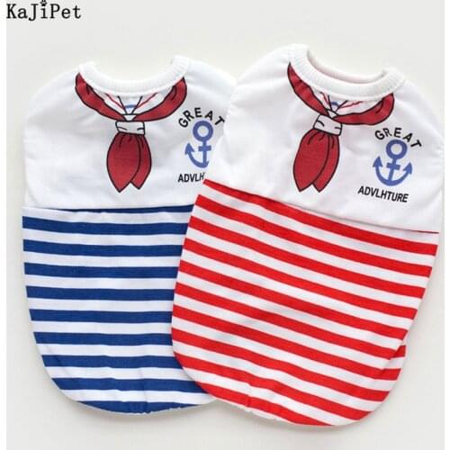 Pet Dog Clothes For Small Dogs Summer Clothes Navy Tie Stripes Dog Shirt Cute Dog Clothes For Small Dogs Chihuahua Pomeranians