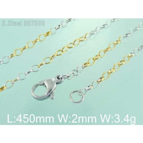 Wholesale Stainless Steel Jewelry Fashion Small Chain Necklace For Woman Design Vintage Hot Selling G7N4213