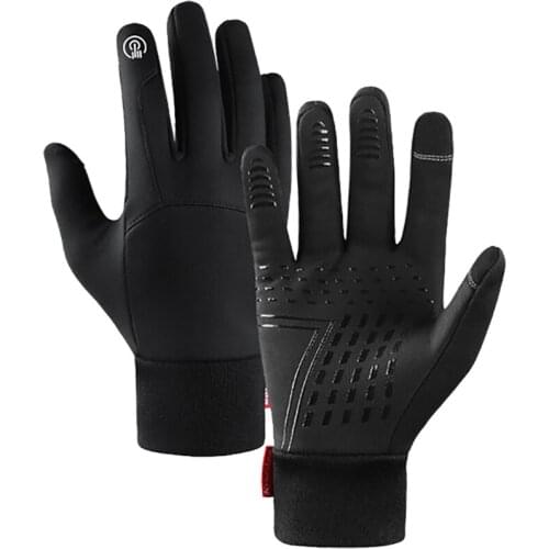 Outdoor Sports Running Glove Winter Warm Touch Screen Gym Fitness Full Finger Gloves For Men Women Knitted Magic Gloves