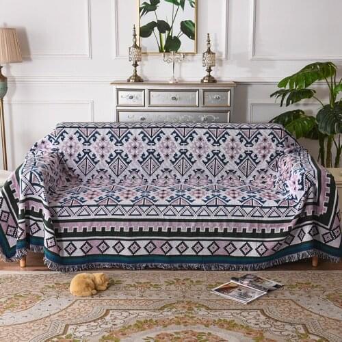 Nordic style Slipcover Stretch Four Season Sofa Covers Furniture Protector Cotton Blends Loveseat Couch Cover Sofa Towel