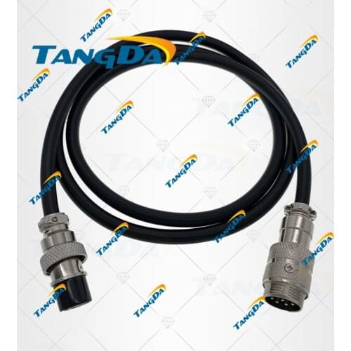 Connectors GX16-2 3 4 5 6 7 8 9 pin core P16mm M16 DF16 YL16 With Wire Butt joint extension cord TANGDA plug male to female T