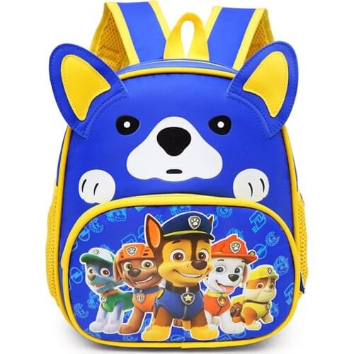 2021 Paw Patrol New Style Childrens School Bag Boys and Girls Kindergarten School Bag Cute Cartoon Backpack Birthday Gift