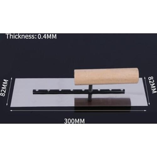 Stainless steel mud trowel 300x82mm interior decoration tool trowel pusher tool construction tool