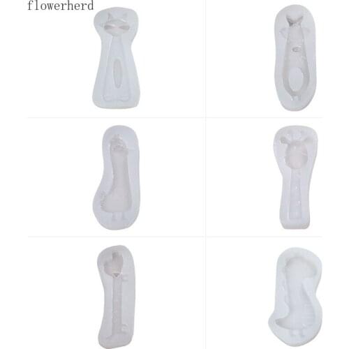Cake Decoration Accessories Dinosaur Giraffe Silicone Mold Crystal Epoxy Resin Mold DIY Pendant Epoxy Mold Chocolate Mold