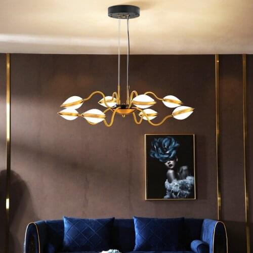 Light Luxury Hall Decoration Chandelier Simple Modern Style Creative Personality Atmospheric Lighting Restaurant Lighting Lamps