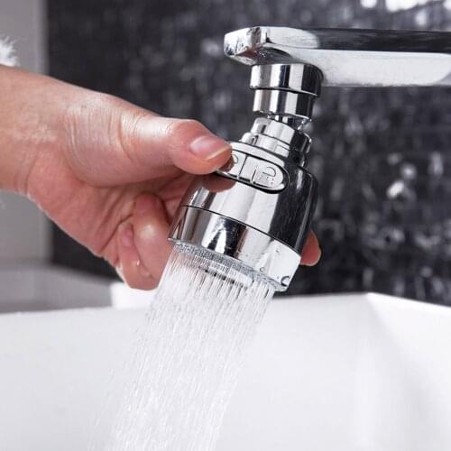 New Flexible Tap Faucet Extender Stainless Steel 360 Rotating Aerator Faucet Filter Adapter Spray Head Kitchen Bath Accessories