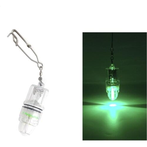Waterproof Deep Drop Underwater Fish Attracting Lure LED Fishing Flash Light Bait Transparent Use In 300M Under Water