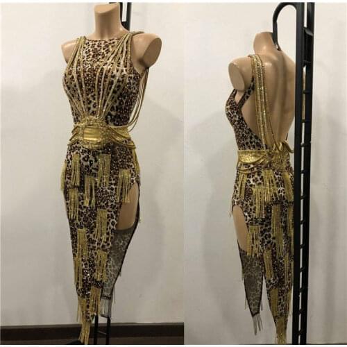 Latin dresses for Women latin dress with bodysuit and bra cups Samba Salsa Customize latin dance costume competitio GOODANPAR