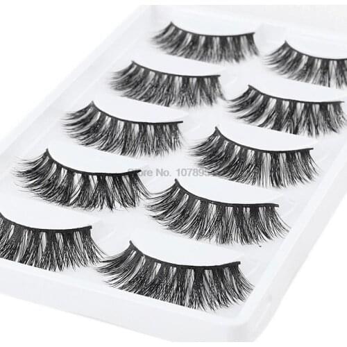 100boxes Eyelashes Fur Friendly Styles Crisscross False Eyelash Hand Made Eye Lashes