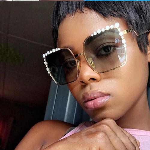 46340 Lunette De Soleil Femme Rhinestone Design Luxury Sunglasses Men Women Fashion Shades Uv400 Vintage Glasses Men Sunglasses