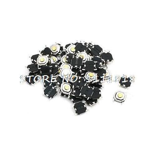 68pcs 5x5x1.5mm 4-Pin Momentary Pushbutton Panel PCB SMD SMT Tactile Switch