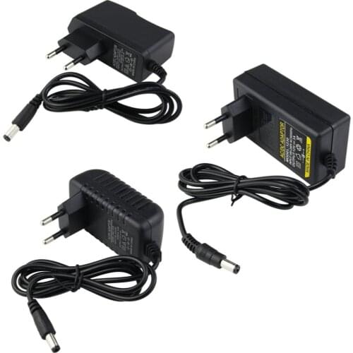 DC12V Power Supply Adapter 5.5*2.1~2.5mm Lighting Transformer Converter for LED Strip Light AC100V-240V 1A/2A/3A/5A/6A/8A/10A